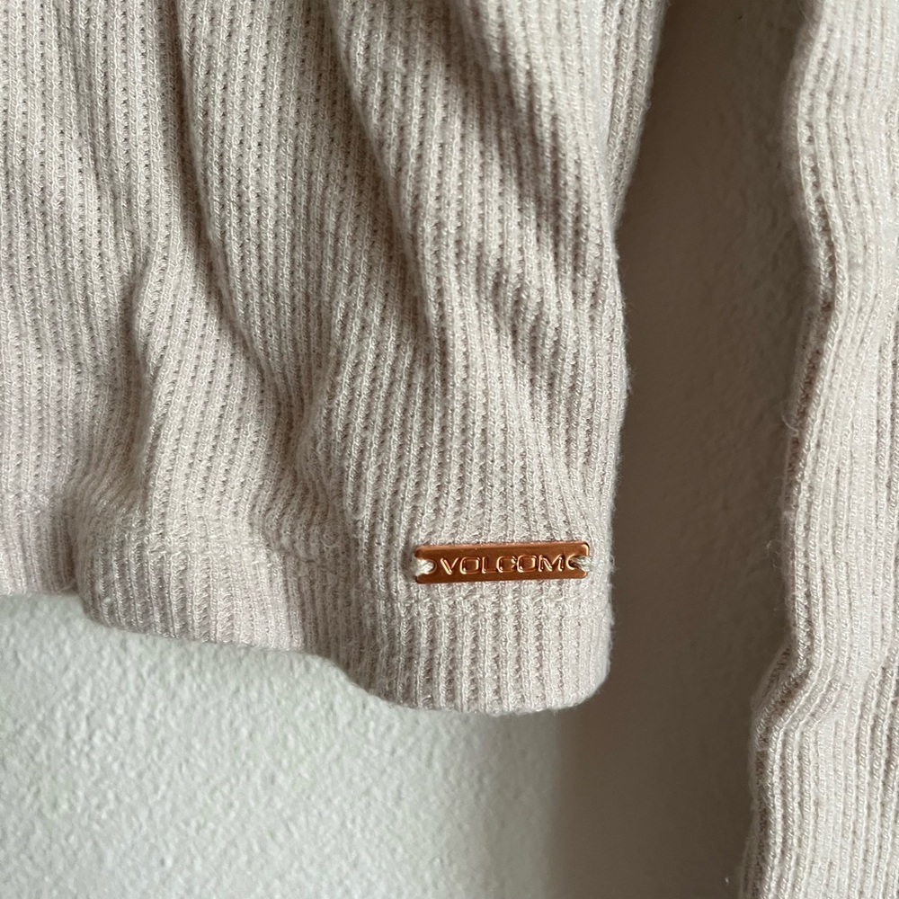 Volcom Ribbed Cream Sweater - Picture 2 of 5